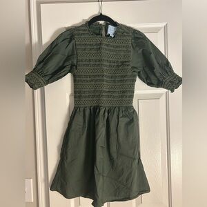 The Vivi Nap Dress in Leaf Green - Size XS